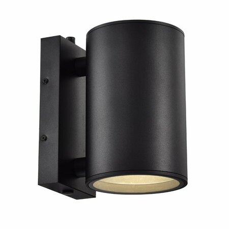 SUNPARK Outdoor Integrated LED Wall Light Fixture, 3000K, Black Finish 3-5048D-05-3000K